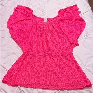 Vibrant Pink Women's Swim Coverup